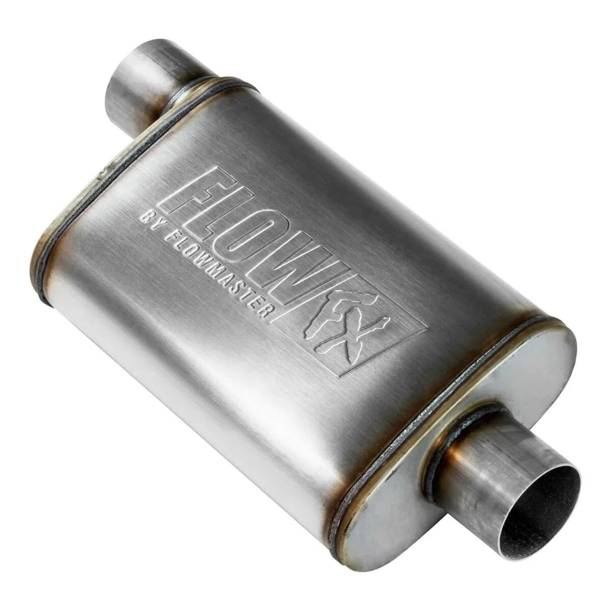 Muffler Flow FX 3_ Offset In_3_ Center Out SS Moderate Flowmaster
